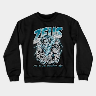 Zeus comic book style grunge design Crewneck Sweatshirt